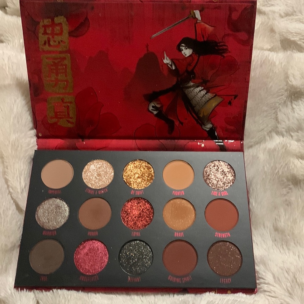 Colourpop MULAN palette swatched only